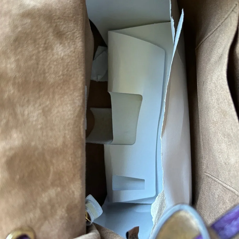 Coach Kleo Taupe Multi Colorblock Pebbled Leather‎ Backpack NEW
